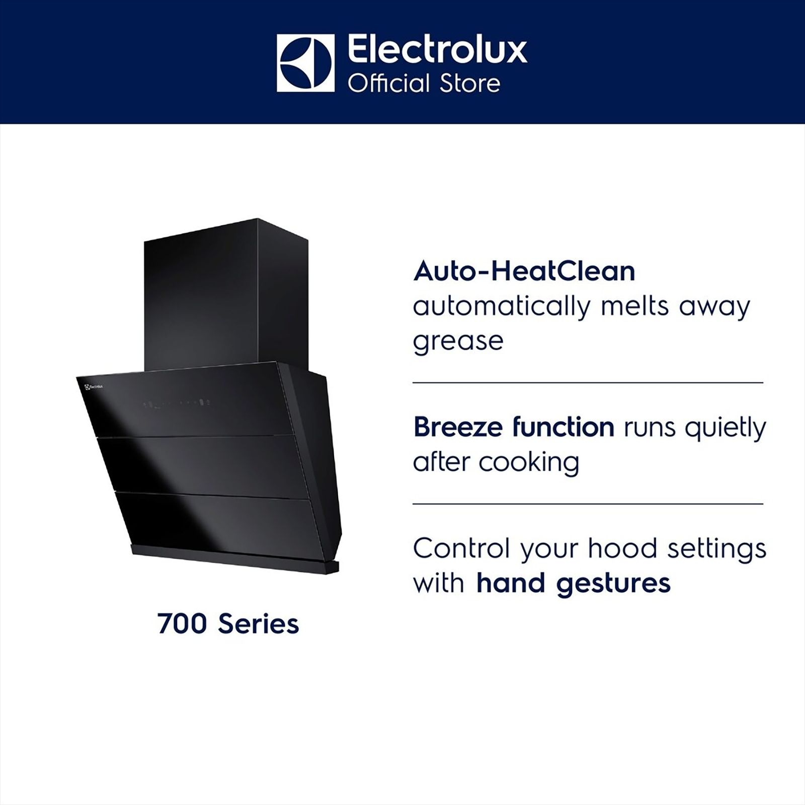 EF 700 Buy Electrolux 700 Series 60cm 821m3/hr Ducted Auto Clean Wall